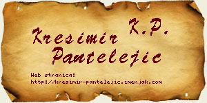 Krešimir Pantelejić vizit kartica
